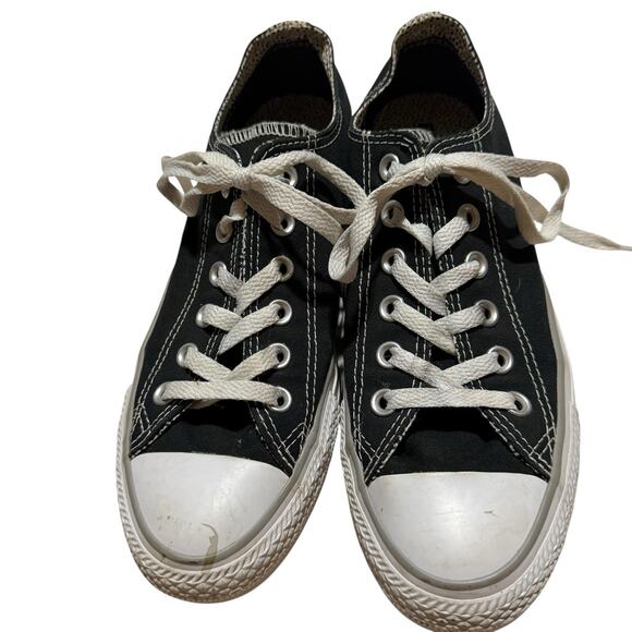 Converse Women’s Chuck Taylor All Star Double Tongue Black White Sneakers SZ 8 - Picture 6 of 9